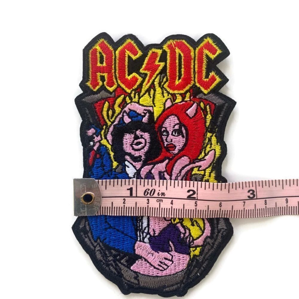 AC/DC Devilish Couple Embroidered Patch - Picture 3 of 5
